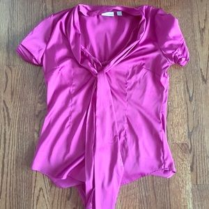 New York & Company Tops - NY and co pink satin blouse worn once! New York & Company Tops - NY and co pink satin blouse worn once!